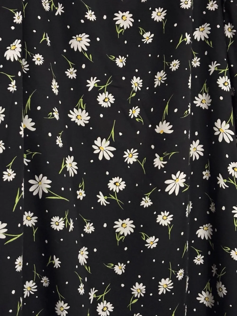 Bechamel Black Daisy Maxi Skirt